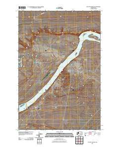 Coyote Rapids Washington Historical topographic map, 1:24000 scale, 7.5 X 7.5 Minute, Year 2011