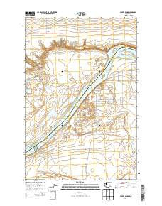 Coyote Rapids Washington Current topographic map, 1:24000 scale, 7.5 X 7.5 Minute, Year 2014