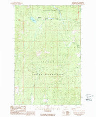 Crawfish Lake Washington Historical topographic map, 1:24000 scale, 7.5 X 7.5 Minute, Year 1989