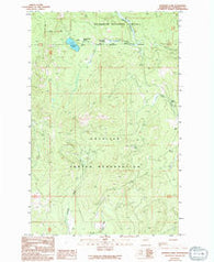 Crawfish Lake Washington Historical topographic map, 1:24000 scale, 7.5 X 7.5 Minute, Year 1989