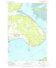 Crescent Harbor Washington Historical topographic map, 1:24000 scale, 7.5 X 7.5 Minute, Year 1977