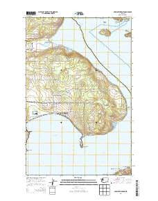 Crescent Harbor Washington Current topographic map, 1:24000 scale, 7.5 X 7.5 Minute, Year 2014