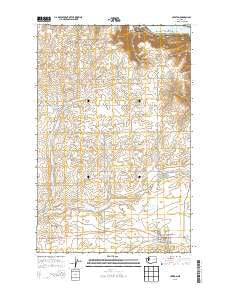 Creston Washington Current topographic map, 1:24000 scale, 7.5 X 7.5 Minute, Year 2013