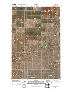 Creston Butte Washington Historical topographic map, 1:24000 scale, 7.5 X 7.5 Minute, Year 2011