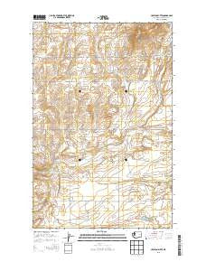 Creston Butte Washington Current topographic map, 1:24000 scale, 7.5 X 7.5 Minute, Year 2013