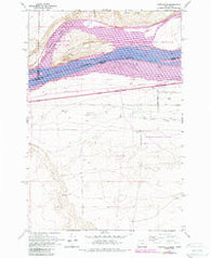 Crow Butte Washington Historical topographic map, 1:24000 scale, 7.5 X 7.5 Minute, Year 1962