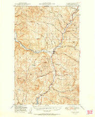Curlew Washington Historical topographic map, 1:62500 scale, 15 X 15 Minute, Year 1951