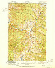 Curlew Washington Historical topographic map, 1:62500 scale, 15 X 15 Minute, Year 1951