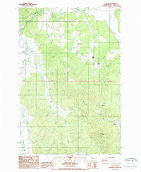 Curtis Washington Historical topographic map, 1:24000 scale, 7.5 X 7.5 Minute, Year 1986