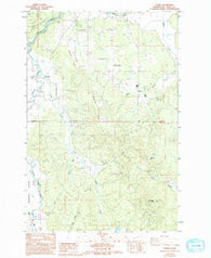 Curtis Washington Historical topographic map, 1:24000 scale, 7.5 X 7.5 Minute, Year 1986