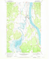 Cusick Washington Historical topographic map, 1:24000 scale, 7.5 X 7.5 Minute, Year 1968