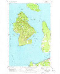 Cypress Island Washington Historical topographic map, 1:24000 scale, 7.5 X 7.5 Minute, Year 1973