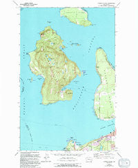 Cypress Island Washington Historical topographic map, 1:24000 scale, 7.5 X 7.5 Minute, Year 1973
