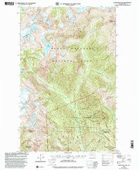 Damnation Peak Washington Historical topographic map, 1:24000 scale, 7.5 X 7.5 Minute, Year 1999