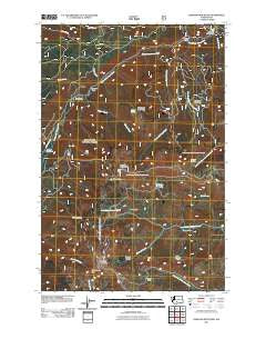 Darland Mountain Washington Historical topographic map, 1:24000 scale, 7.5 X 7.5 Minute, Year 2011
