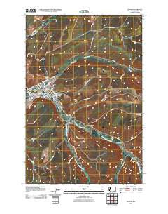 Dayton Washington Historical topographic map, 1:24000 scale, 7.5 X 7.5 Minute, Year 2011