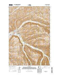 Dayton Washington Current topographic map, 1:24000 scale, 7.5 X 7.5 Minute, Year 2014