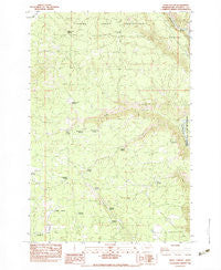 Dead Canyon Washington Historical topographic map, 1:24000 scale, 7.5 X 7.5 Minute, Year 1983