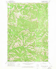 Deadman Peak Washington Historical topographic map, 1:24000 scale, 7.5 X 7.5 Minute, Year 1967