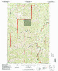 Deadman Peak Washington Historical topographic map, 1:24000 scale, 7.5 X 7.5 Minute, Year 1995