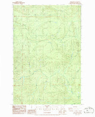Dean Creek Washington Historical topographic map, 1:24000 scale, 7.5 X 7.5 Minute, Year 1986