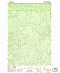 Dean Creek Washington Historical topographic map, 1:24000 scale, 7.5 X 7.5 Minute, Year 1986