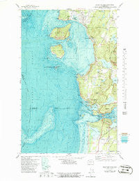 Deception Pass Washington Historical topographic map, 1:24000 scale, 7.5 X 7.5 Minute, Year 1978