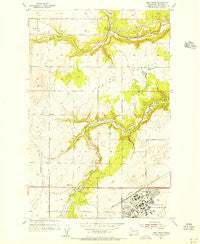 Deep Creek Washington Historical topographic map, 1:24000 scale, 7.5 X 7.5 Minute, Year 1954