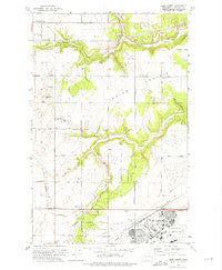 Deep Creek Washington Historical topographic map, 1:24000 scale, 7.5 X 7.5 Minute, Year 1973