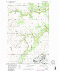 Deep Creek Washington Historical topographic map, 1:24000 scale, 7.5 X 7.5 Minute, Year 1973