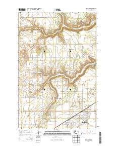 Deep Creek Washington Current topographic map, 1:24000 scale, 7.5 X 7.5 Minute, Year 2014