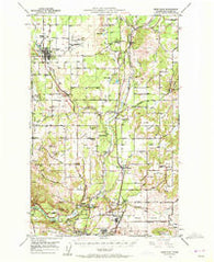 Deer Park Washington Historical topographic map, 1:62500 scale, 15 X 15 Minute, Year 1949