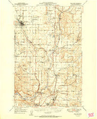 Deer Park Washington Historical topographic map, 1:62500 scale, 15 X 15 Minute, Year 1951