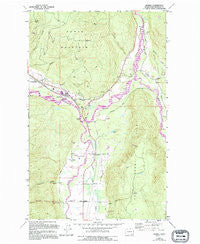 Deming Washington Historical topographic map, 1:24000 scale, 7.5 X 7.5 Minute, Year 1972