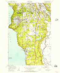 Des Moines Washington Historical topographic map, 1:24000 scale, 7.5 X 7.5 Minute, Year 1949