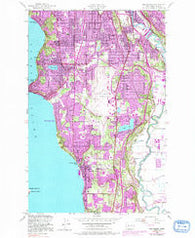 Des Moines Washington Historical topographic map, 1:24000 scale, 7.5 X 7.5 Minute, Year 1949