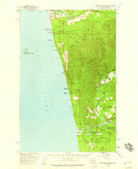 Destruction Island Washington Historical topographic map, 1:62500 scale, 15 X 15 Minute, Year 1956
