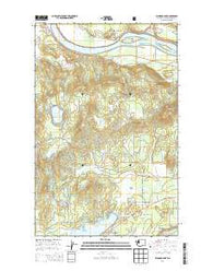 Diamond Lake Washington Current topographic map, 1:24000 scale, 7.5 X 7.5 Minute, Year 2014