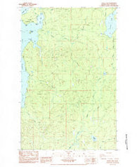 Dickey Lake Washington Historical topographic map, 1:24000 scale, 7.5 X 7.5 Minute, Year 1984