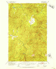 Disautel Washington Historical topographic map, 1:62500 scale, 15 X 15 Minute, Year 1952
