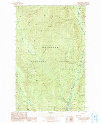 Doe Mountain Washington Historical topographic map, 1:24000 scale, 7.5 X 7.5 Minute, Year 1991