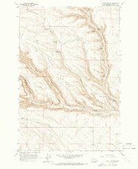 Douty Canyon Washington Historical topographic map, 1:24000 scale, 7.5 X 7.5 Minute, Year 1962