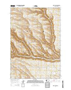 Douty Canyon Washington Current topographic map, 1:24000 scale, 7.5 X 7.5 Minute, Year 2013
