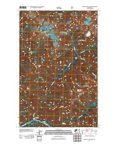 Downey Mountain Washington Historical topographic map, 1:24000 scale, 7.5 X 7.5 Minute, Year 2011
