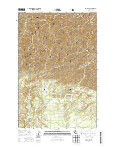 Dry Bed Lakes Washington Current topographic map, 1:24000 scale, 7.5 X 7.5 Minute, Year 2014