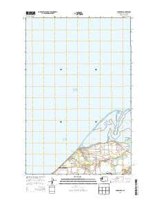 Dungeness Washington Current topographic map, 1:24000 scale, 7.5 X 7.5 Minute, Year 2014