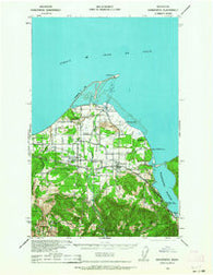 Dungeness Washington Historical topographic map, 1:62500 scale, 15 X 15 Minute, Year 1938