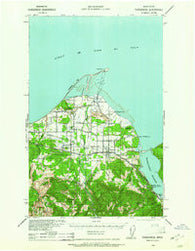 Dungeness Washington Historical topographic map, 1:62500 scale, 15 X 15 Minute, Year 1938