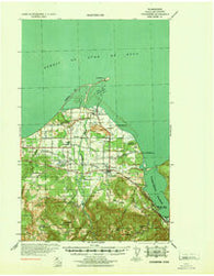 Dungeness Washington Historical topographic map, 1:62500 scale, 15 X 15 Minute, Year 1939