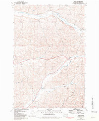 Dusty Washington Historical topographic map, 1:24000 scale, 7.5 X 7.5 Minute, Year 1981